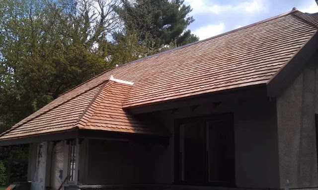 Completed roof of satisfied customer
